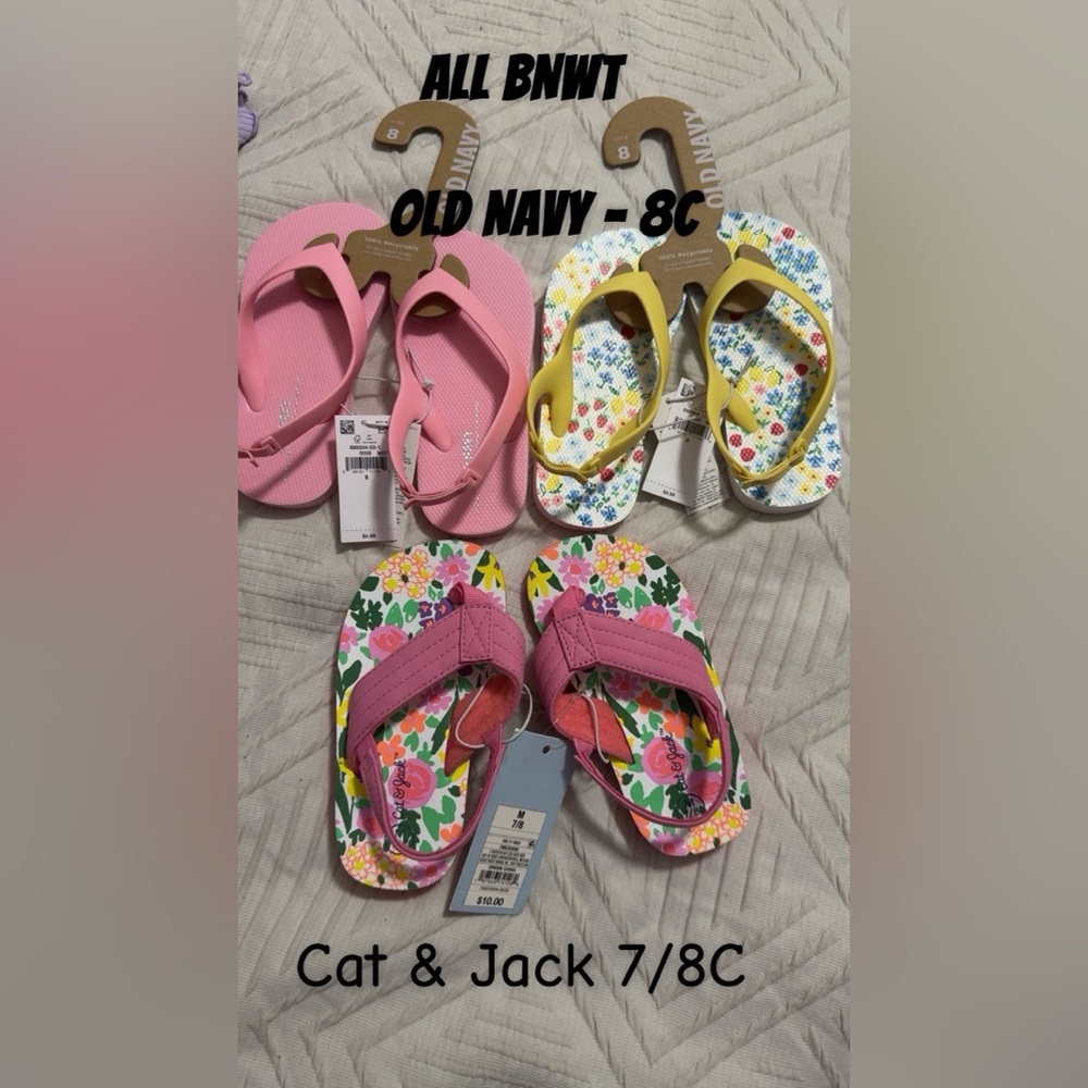 SOLD. 
All BNWT, 3 sandals for toddler girl